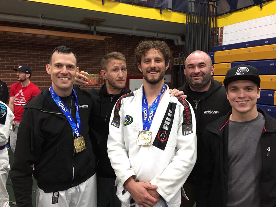 Zingano BJJ competition team with medals