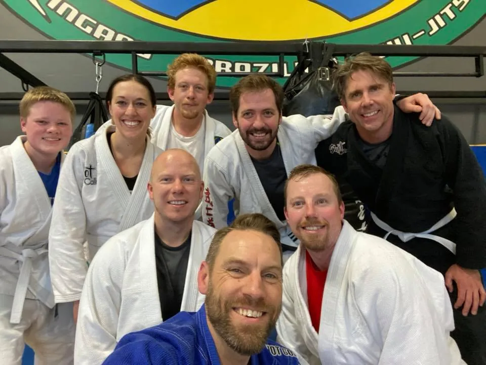 BJJ class group photo at Zingano BJJ Broomfield Colorado