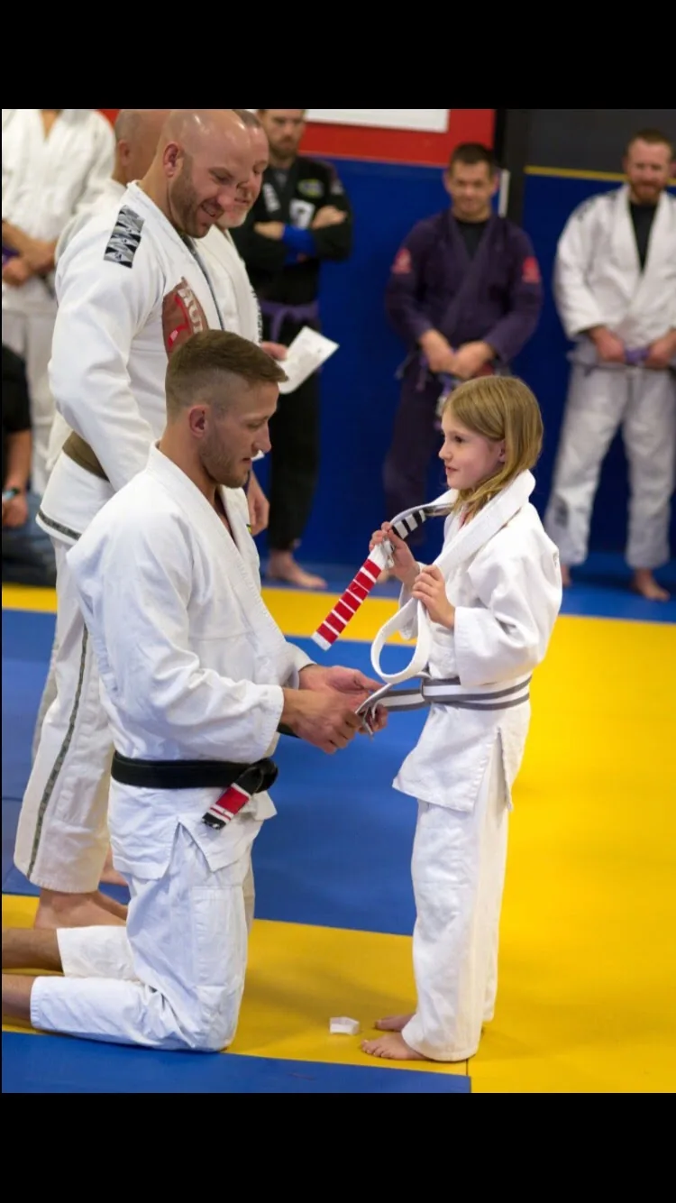 Kids BJJ belt promotion Zingano